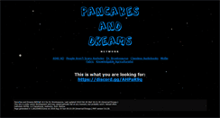 Desktop Screenshot of pancakesanddreams.com